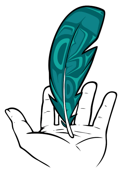 FeatherInHand_WhiteOutline_ChantelleTrainor-Matties.png